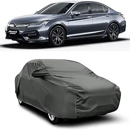 AOSIS® 100% Waterproof Car Body Cover Compatible with Honda Accord Hybrid with Mirror Pocket | 3 Layered Thick Fabric | 100% Rain Proof | Weather Proof | Dust Proof (Grey)-picture-30