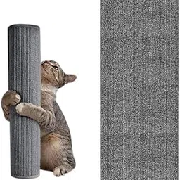 Qpets® Cat Scratch Pad, Scratch Pad for Cats, Cut-to-Fit Cat Scratcher Mat Self Adhesive Pets Cat Scratcher Cardboard Mat Wall Floor Furniture Protection (30*100CM)-image-91