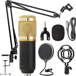 DEVICE OF URBAN INFOTECH BM800 Condenser Microphone Home Studio Mic Kit with Shock Mount Adjustable Boom Arm Stand Microphone for Singing, Podcasting-picture-11