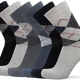 Feelax Men’s Formal Office Wear Calf Length Cotton Socks-picture-12