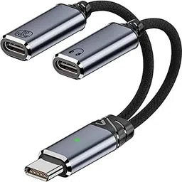 MICROWARE USB-C Splitter with Dual Headphone & Charging Ports, 100W PD Fast Charging Adapter, Compatible with iPhone 16/15 Series, iPad, Mac-Book, Galaxy S24/S23 & More-picture-35