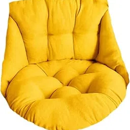 LR Decor E-Shop Swing Chair Cushion Family Balcony Garden Offices Soft Hanging Chair Cushion Yellow-picture-10