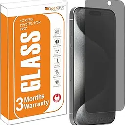 OpenTech®️ Privacy Tempered Glass Screen Protector for iPhone 17 Air with Edge to Edge Coverage - Anti Spy, Case Friendly and Bubble free installation kit (6.5 Inches)-picture-18