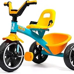 Luusa® Kick TRICYCLES for Kids | Kids Tricycle with Adjustable Seat Belt and Safety Features | Durable Frame | Suitable for Ages 1-5 Years | Multiple Colors Made in India (Yellow)-picture-28