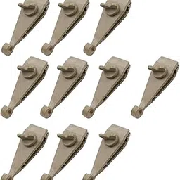 BNF® 10 Pieces Tarp Clips | Durable Premium Lightweight Tent Clamps for Yard, Hiking, Outdoor Use | Khaki Nylon Fasteners for Canopies, Tents, Cars, Boats | for Secure Tarp Fastening | 10 Pack-image-92