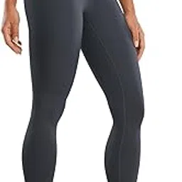 venzina High Waist Tummy Control Yoga Pants for Women - Super Soft Squat Proof Leggings with 4-Way Stretch Fabric, Ideal for Gym, Running, Yoga, and Everyday Casual Wear, Dark Gray XL-picture-48
