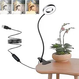 Calyrex Desk Lamp,3 Color & 10 Brightness,Eye Protection LED Reading Light with Clamp,360° Flexible Gooseneck Book Light for Kids Reading Book in Bed at Night Clip on Table, Headboard, Dorm-image-84