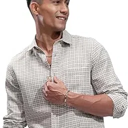 highlander Men's Slim Fit Shirts | Checked | Long Sleeves | Cutaway Collar | Casual Shirts | Stylish Shirt-picture-25
