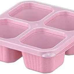 MYADDICTION Bento Snack Box Portable Divided Food Container for Candy Pasta Dried Fruits Pink-picture-36