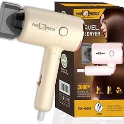 Pick Ur Needs Hair Dryer Stylish 2000 Watts Mini Professional Hot & Cold With Handle Foldable,2 Comb & Nozzle For Men & Women (Green) (Yellow)-picture-15