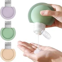 HELIMIX Silicone Travel Bottles for Toiletries – TSA Approved Leakproof Travel Containers for Shampoo, Lotion, Conditioner, Body Wash – Reusable Squeeze Bottles – 3 Pack (3 Colors)-picture-13