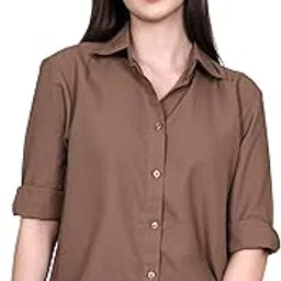 adbucks Women Oversized Solid Shirt Tops for Women II Shirt Tops for Womens-picture-46