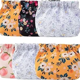 gowloz Stylish Multi-Color Printed Makeup Pouches (Pack of 6)-picture-49