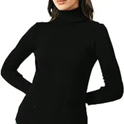 cubihexa Women's Turtle High Neck Woollen Innerwear Sweater for Winters-picture-19