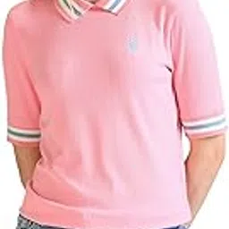 u.s. polo assn. Women's Cotton Striped Regular Fit Polo Shirt-picture-54