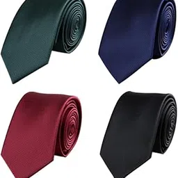 hooto 4pcs Men's Ties Solid Color Formal Mens Neckties 6cm for Business and Wedding Color Assorted-picture-15