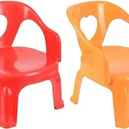 Samruddhi Chintu Plastic Kids Chair Combo, Yellow & Red, Pack of 2-image-8