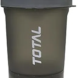 TOTAL BPA‑Free Plastic Shaker Bottle with Leak‑Proof Lid & Mesh Filter – Gym Protein Mixer Cup, Smoothie Blender & Water Sipper 400 ml Grey-picture-36