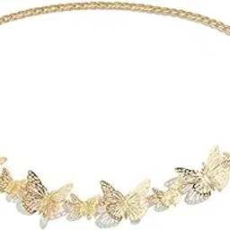 fulaida Butterfly Waist Chain for Women, Geometric Body Chain with Single-Layer Splicing Design-picture-54
