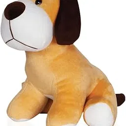 Ultra ERRECOM Ultra Stuffed Cute Plush Sitting Dog For Gifting On Birthdays Of Kids, Girls And Boys- 12 Inch Honey Brown (Free Rakhi)-picture-46