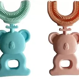 KISKY 360 Teeth Cleaning Tool for Children | Ultra Soft U Shaped Toothbrush (1Pcs)-picture-10