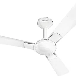 Havells 1200mm Enticer BLDC Prime Ceiling Fan | Compatible with Regulator & Remote, 5 Star, 100% Copper, Breeze, Sleep Mode, Timer| Upto 55% Energy Saving, High Air Delivery | Pearl White Chrome image 1
