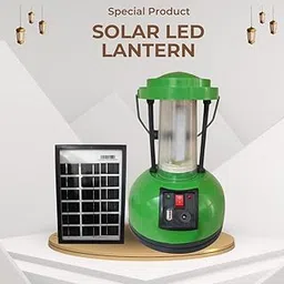 NAWBEDA Solar LED Lantern, 3W, 6-10 Hours Backup, Rechargeable Emergency Light, Green, 360-Degree Illumination-image-19