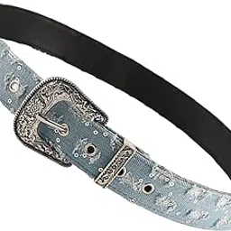 Fashion My Day® Denim Waist Belt Eyelet Belt Retro Style Punk Waistband for Trousers Corset | Belts-image-19