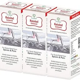 Jiwadaya Knivitol Liniment Ayurvedic Pain Relief Oil | Herbal Sprain & Pain Relief Oil For Joint Pain, Muscular Pain Massage Oil Knee Pain, Back Pain, Cervical Pain, Sciatica Pain Relief Liniment - 90 ml (Pack of 3)-picture-46