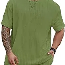raizax Men's 2 Piece Outfits Short Sleeve Crewneck Summer T Shirt and Drawstring Casual Track Shorts Set-picture-50
