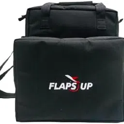 Flaps UP Professional Pilot Flight Bag, 35L Capacity, Water-Resistant, Multiple Compartments, Black-picture-23