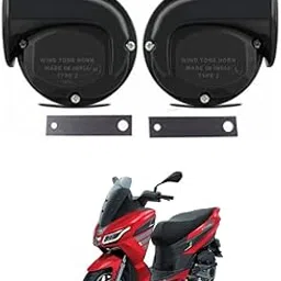 AYW Universal Windtone Jalwa Horn (2 and 4 wheelers), Black color, Heavy plastic body, Set of 2 For Aprilia-SXR-160-picture-21