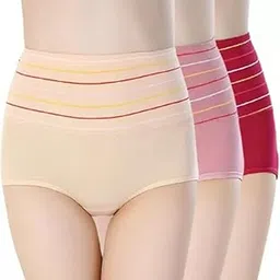 kietties Women's Cotton Blend Bikini (Panty (P3)-Gold-Pink-Maroon_M)-picture-14