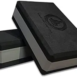 Vedam High Density EVA Foam Yoga Block Set of 2 For Men & Women | Improve Strength & Aid Balance (Black Grey)-image-93