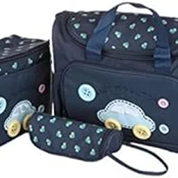 zoomella 4Pcs Mummy Tote Baby Nappie Diaper Changing Bags Sets Dark Blue|Diaper Bags| Diaper Bags-picture-13