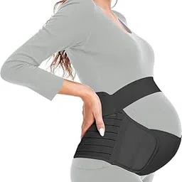evissa Maternity Belt Pregnancy Support, 4 In 1 Breathable Pregnancy Belly Support Band for Abdomen Pelvic Waist and Back Pain, Adjustable Belly Brace for Pre and Postpartum Band-picture-59