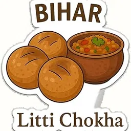 Deep Print Indian States Famous Food Acrylic Fridge Magnets | Vibrant & Colorful | Sparkle Effect | Acrylic Magnets | Home Decor | Unique Gift & Souvenir | Made in India (Food_Bihar)-image-83