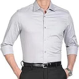 arvind Solid Twill Formal Shirt image 1
