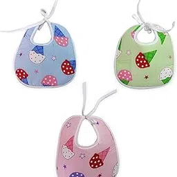 Love Baby Soft Baby Bib Set of 3 | Multi-Color Printed Feeding Bibs for Babies 6-12 Months | Reusable Cotton Toddler Bibs for Mealtime & Drooling - 1003 Combo P6 P12_-image-3