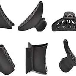 MAD FASHION Hair Clutches Daily Use For Women's Hair Clutch/Claws/Clips Hair Claw, Combo of Blackcolour pack of 6 (MN80)-picture-12