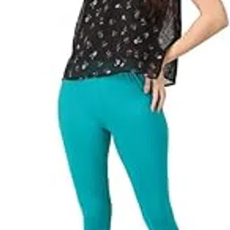 robinbosky Premium Stretchable Cotton Ankle Legging for Women | Suitable for Formal wear & Casual wear | High-End Elastic Makes The Leggings Squat Proof and Durable for Travel, Yoga, & Workout.-picture-11