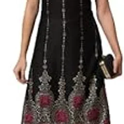 harsukhi Women's Sleeveless Kurti Black-picture-53