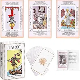Neouth Tarot Cards with Guide Book, 78 Classic Original Tarot Cards Deck Fortune Telling Game with Meanings on Them for Beginners to Expert-picture-25