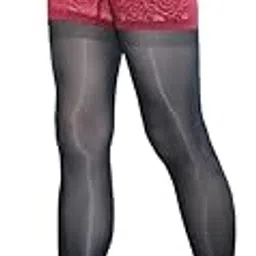 neska moda Semi Transparent Solid Oily Look Finish Shiny Nylon Opaque Stockings Cum Footed Dance Stockings Tights/Pantyhose Leggings For Women's & Girls -size fits for -24"-32" Waist-picture-29