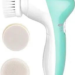 MEDGEARS Portable Facial Brush Set with Case & 3 Spin Brush Heads, 0.055mm Deep Pores Cleansing Bristle, Soft Silicone Massager Brush Face Exfoliator Brushes, Mini Travel Size Battery Powered-picture-27