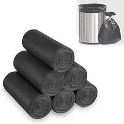THE RIYOMZ Premium Polyethylene Garbage Bags 180 Pcs - Medium Size 19 x 21 Inches | Leakproof |Odour Free |Strong Garbage Bags Roll - Pack of 2 | 30 Pieces Each, Black-picture-13