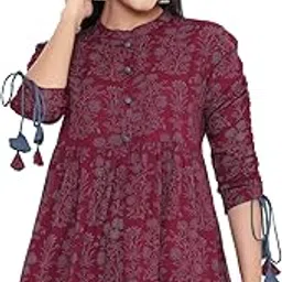 kbz Women's Rayon Floral Print Regular Wear Top-picture-15
