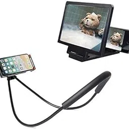 Mobile Phone 3D Screen Enlarger Magnifier Anti Radiation Foldable Screen Magnifier with Flexible Multipurpose Hands-Free Lazy Hanging Mobile Neck Holder-picture-10