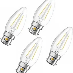 4W B22 Warm White Filament Bulb - Vintage Style, 2700K Soft Glow, Energy-Efficient (Pack of 1)-picture-22