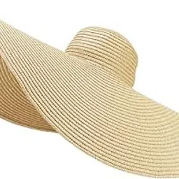 icw Women Adjustable Vacation Oversized Wide Brim Sunshade Summer Beach Straw Floppy Sun Hat Caps for Girls UV Protection SPF 50+-picture-22